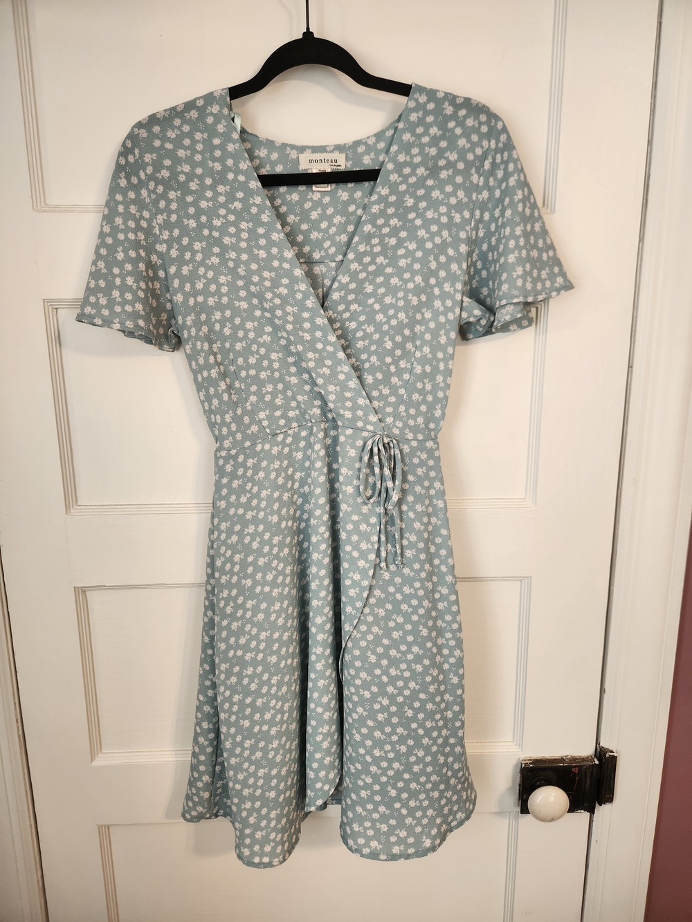 Floral Wrap Mini Dress